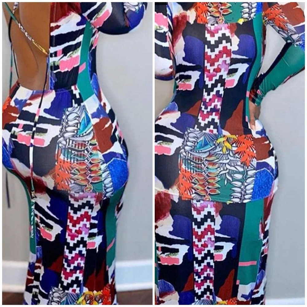 Color Block Maxi